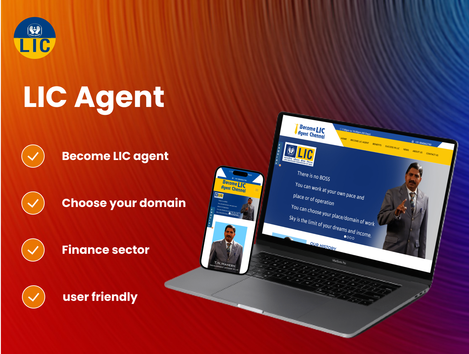 project web LIC Agent 